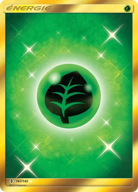 Énergie Plante, carte Pokémon GRI 167 — extension Gardiens Ascendants