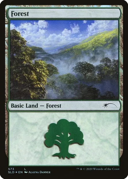 Forest, Magic card SLD 573 — Secret Lair Drop set