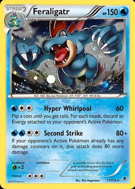 Aligatueur, carte Pokémon TDX 017-7 — extension Theme Deck & Blisters Exclusives