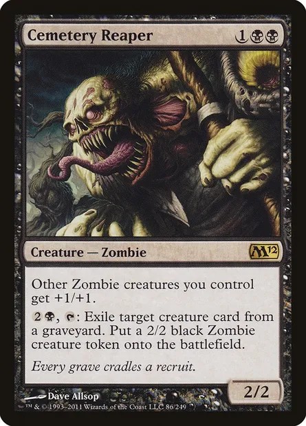 Cemetery Reaper, Magic card M12 86 — Magic 2012 set