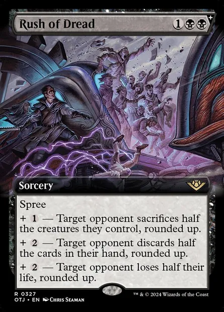 Rush of Dread, Magic card OTJ 327 — Outlaws of Thunder Junction set