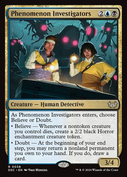 Phenomenon Investigators, Magic card DSC 38 — Duskmourn: House of Horror Commander set