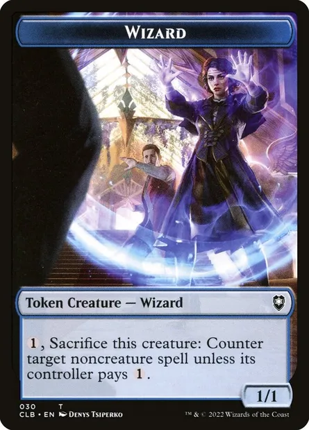 Wizard, Magic card TCLB 30 — Battle for Baldur's Gate Tokens set