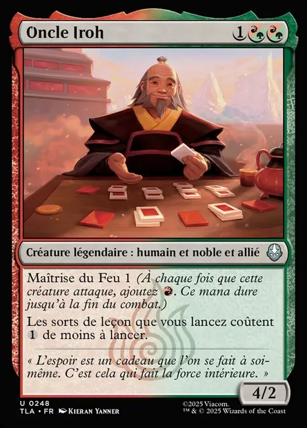 Oncle Iroh, carte Magic TLA 248 — extension Avatar: The Last Airbender