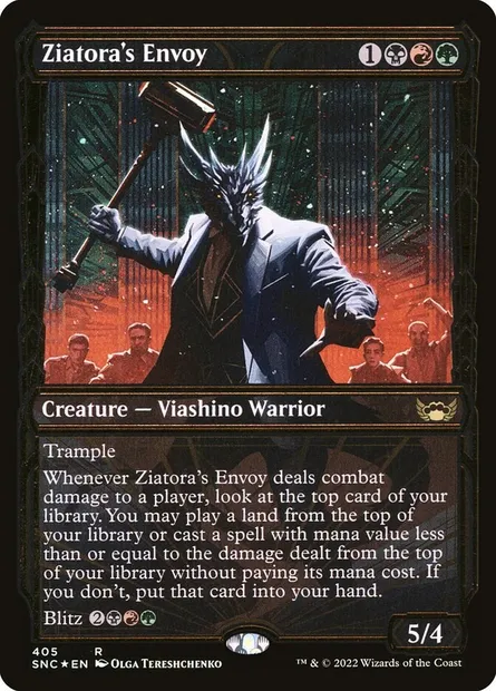 Ziatora's Envoy, Magic card SNC 405 — Streets of New Capenna set