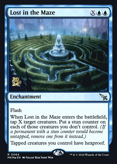 Lost in the Maze, Magic card PMKM 64s — Murders at Karlov Manor Promos set
