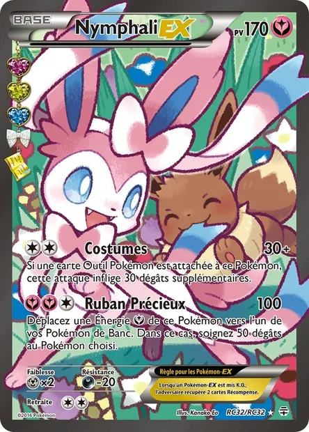 Nymphali-EX, carte Pokémon GEN RC32 — extension Générations
