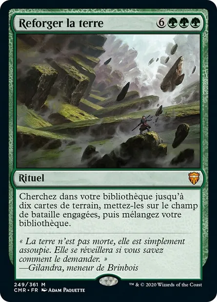 Reforger la terre, carte Magic CMR 249 — extension Commander Legends