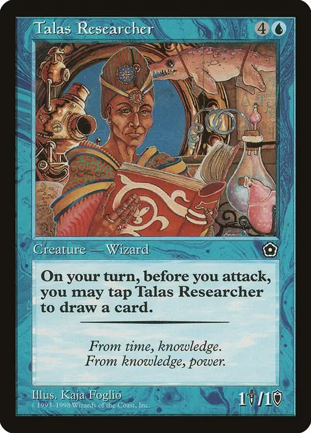 Talas Researcher, Magic card P02 51 — Portal Second Age set