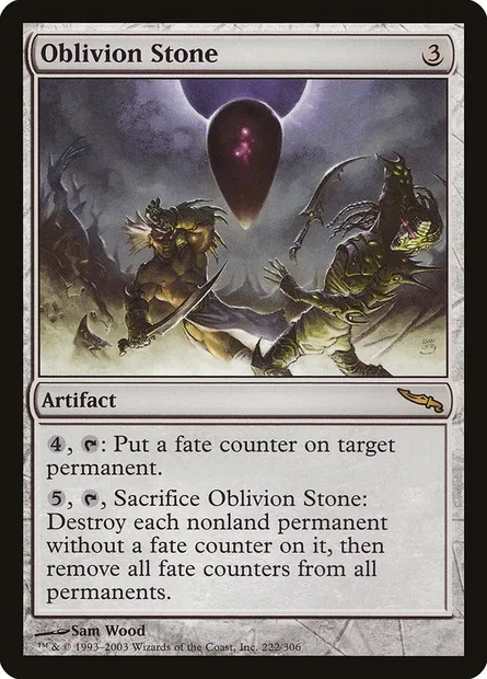 Oblivion Stone, Magic card MRD 222 — Mirrodin set