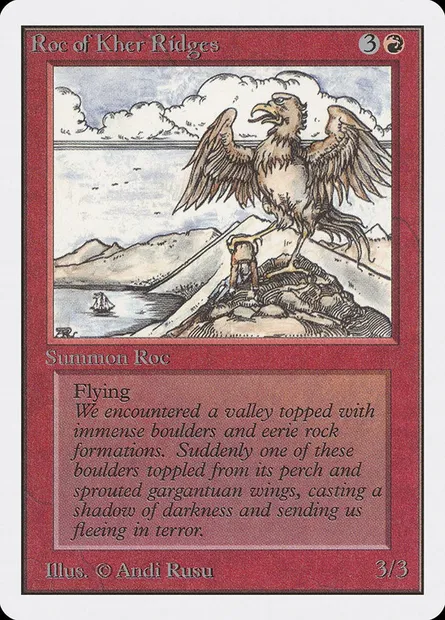Rokh des Hauts de Kher, carte Magic 2ED 171 — extension Unlimited Edition