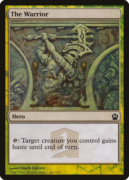 The Warrior, carte Magic THP1 1d — extension Theros Hero's Path