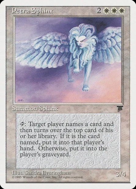 Petra Sphinx, Magic card CHR 10 — Chronicles set