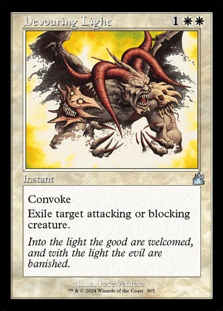 Devouring Light, Magic card RVR 305 — Ravnica Remastered set