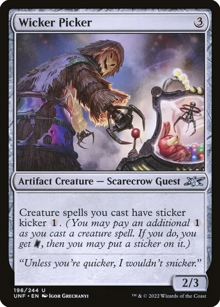 Wicker Picker, carte Magic UNF 196 — extension Unfinity