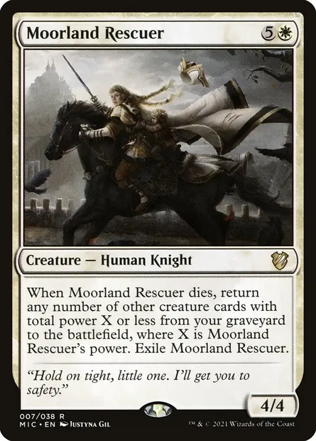 Moorland Rescuer, Magic card MIC 7 — Midnight Hunt Commander set
