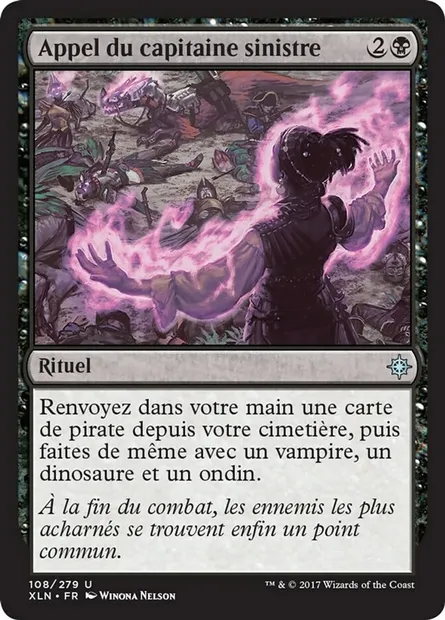 Appel du capitaine sinistre, carte Magic XLN 108 — extension Ixalan