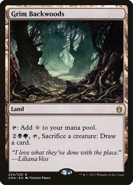 Grim Backwoods, Magic card CMA 254 — Commander Anthology set