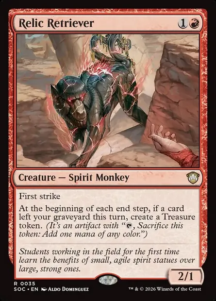 Relic Retriever, Magic card SOC 35 — Secrets of Strixhaven Commander set