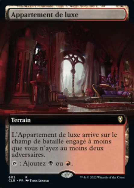 Appartement de luxe, carte Magic CLB 602 — extension Commander Légendes : la bataille de la Porte de Baldur