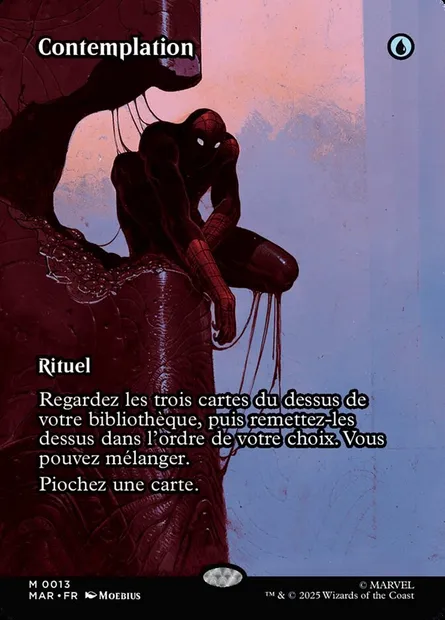 Contemplation, carte Magic MAR 13 — extension Marvel Universe