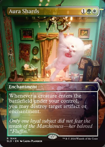 Échardes d'aura, carte Magic SLD 1644★ — extension Secret Lair Drop