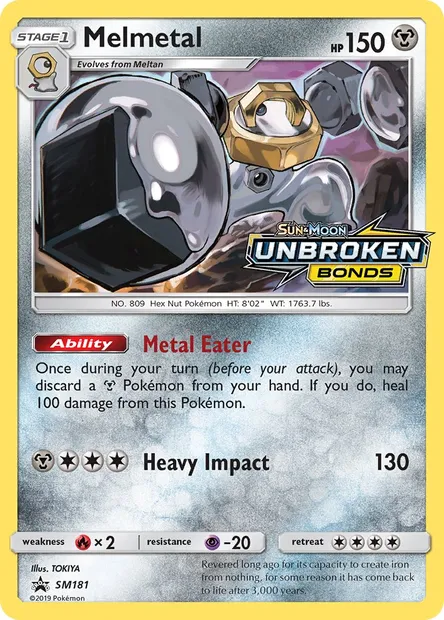 Melmetal, carte Pokémon SM 181 — extension Promo SM