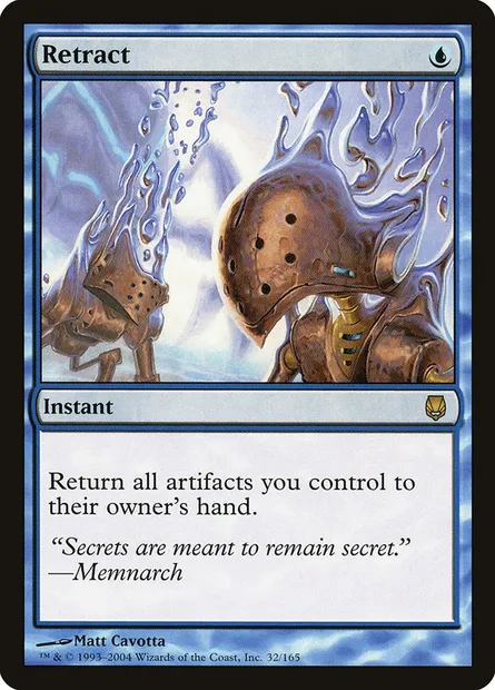 Retract, Magic card DST 32 — Darksteel set
