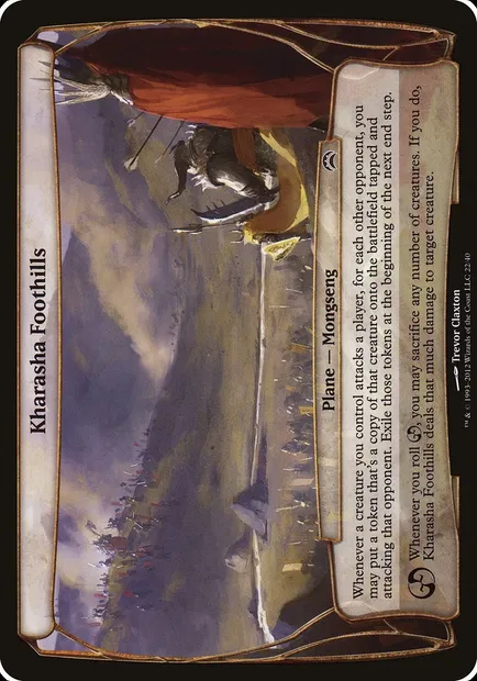 Kharasha Foothills, Magic card OPC2 22 — Planechase 2012 Planes set