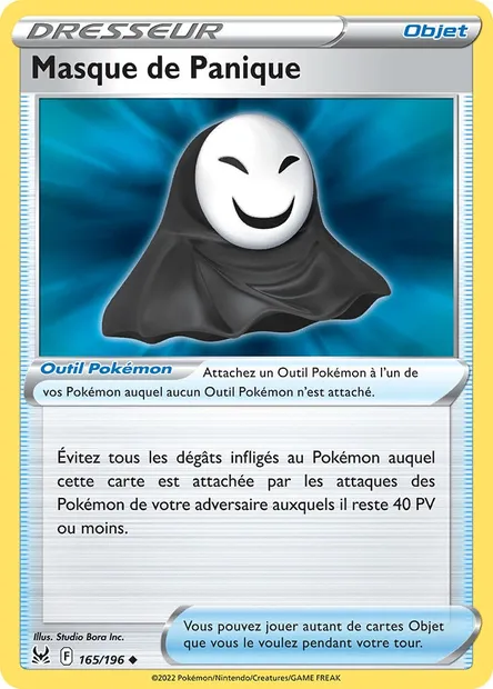 Masque de Panique, carte Pokémon LOR 165 — extension Origine Perdue