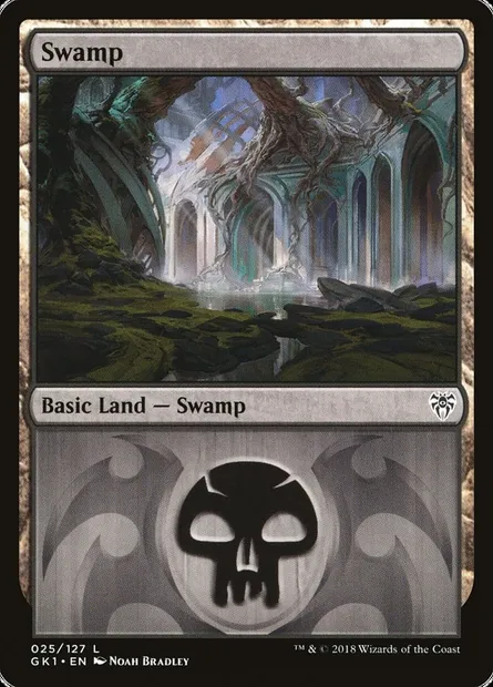 Swamp, Magic card GK1 25 — GRN Guild Kit set