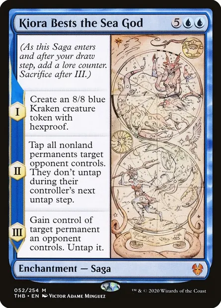 Kiora Bests the Sea God, Magic card THB 52 — Theros Beyond Death set