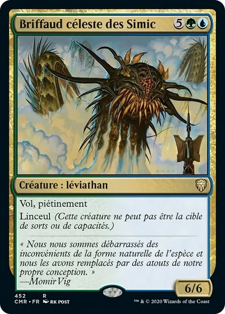 Briffaud céleste des Simic, carte Magic CMR 452 — extension Commander Legends