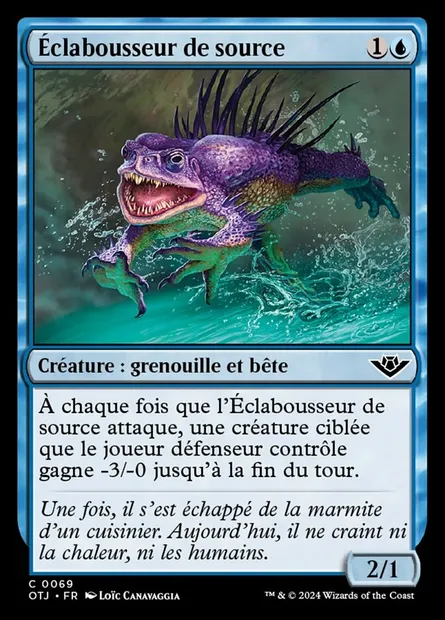 Éclabousseur de source, carte Magic OTJ 69 — extension Outlaws of Thunder Junction
