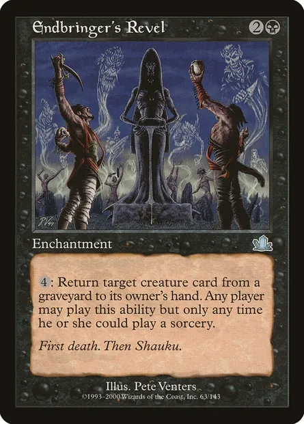 Endbringer's Revel, Magic card PCY 63 — Prophecy set
