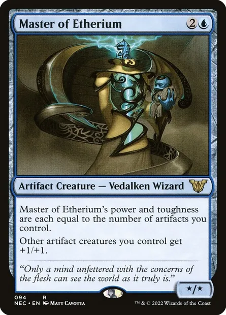 Master of Etherium, Magic card NEC 94 — Neon Dynasty Commander set