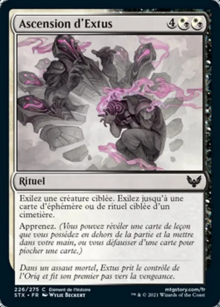 Ascension d'Extus, carte Magic STX 226 — extension Strixhaven: l'Académie des Mages