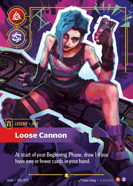 Loose Cannon, carte Riftbound OGN 301 — extension Origins