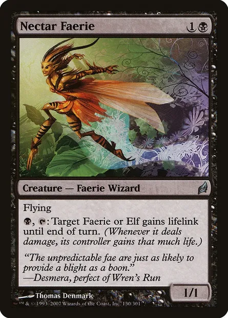 Nectar Faerie, Magic card LRW 130 — Lorwyn set