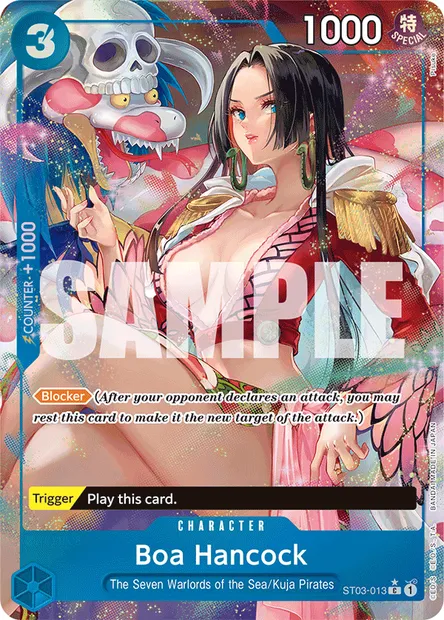 Boa Hancock, One Piece card ST03-013 — The Seven Warlords of the Sea set