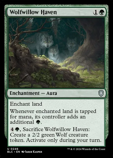 Wolfwillow Haven, Magic card BLC 246 — Bloomburrow Commander set