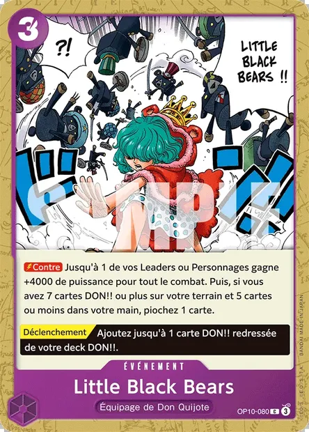 Little Black Bears, carte One Piece OP10-080 — extension SANG ROYAL