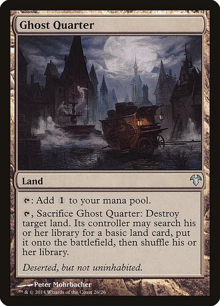Ghost Quarter, Magic card MD1 26 — Modern Event Deck 2014 set