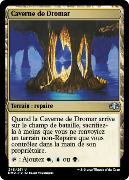 Caverne de Dromar, carte Magic DMR 246 — extension Dominaria Remastered