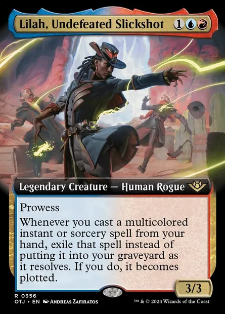Lilah, Undefeated Slickshot, Magic card OTJ 356 — Outlaws of Thunder Junction set
