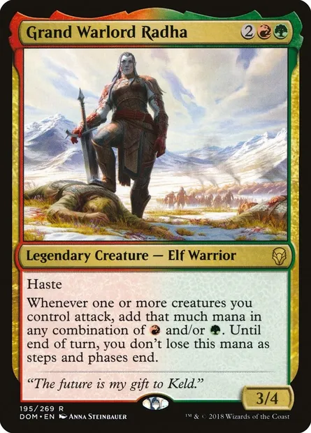 Grand Warlord Radha, Magic card DOM 195 — Dominaria set