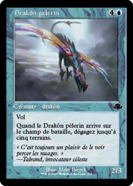 Drakôn pèlerin, carte Magic DMR 292 — extension Dominaria Remastered
