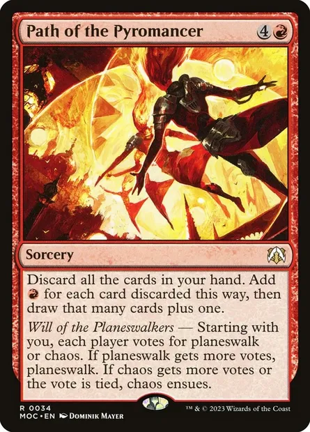 Path of the Pyromancer, Magic card MOC 34 — March of the Machine Commander set