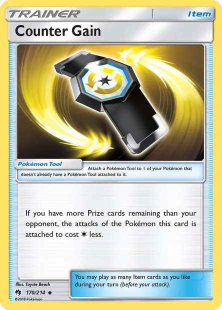 Counter Gain, Pokémon card LOT 170 — Lost Thunder set