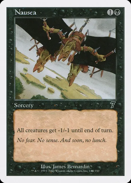 Nausea, Magic card 7ED 148 — Seventh Edition set